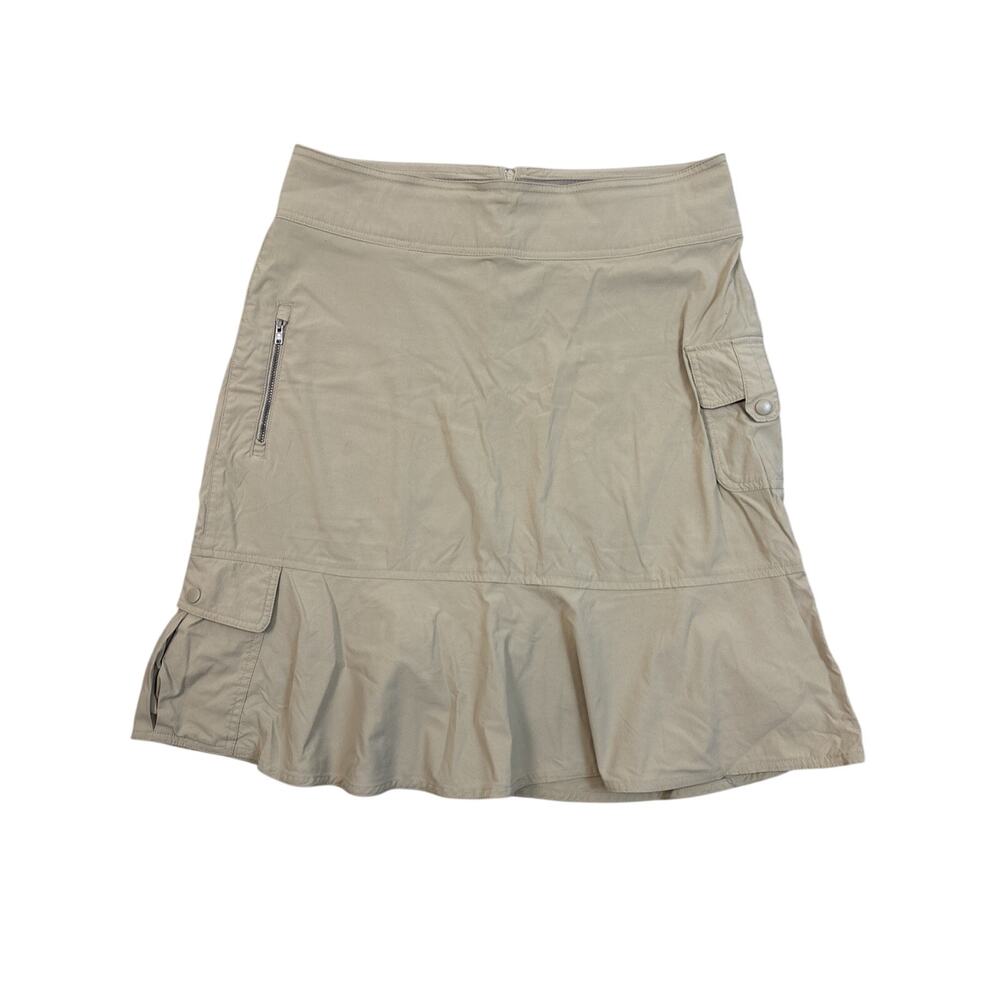 Royal‎ Robbin’s Skirt Women’s 6 Discovery Stretch Beige Midi Pockets Airy Spring